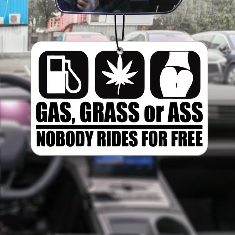 Hot custom paper air fresh English letter pattern special tone cologne fragrance car aromatherapy custom gift air freshener