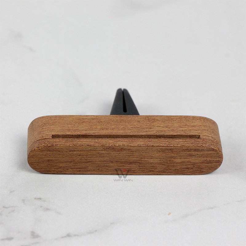Long lasting scented Wood fragrance factory price custom vent clip car air freshener logo double scent car perfume clip