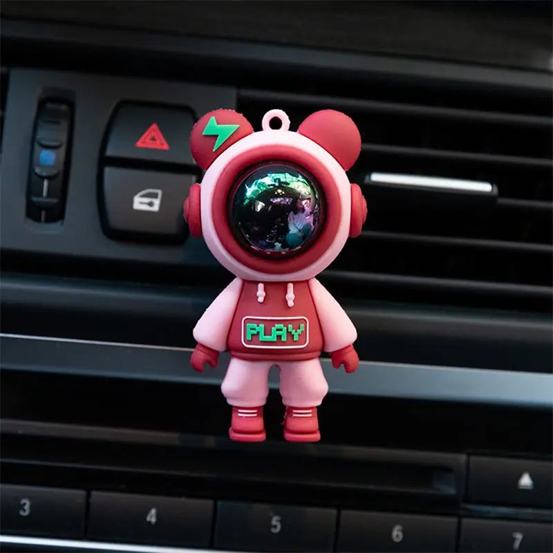 Car Air Outlet Perfume Clip Cartoon Astronaut Air Conditioning Air Outlet Car Aromatherapy Clip Car Interior Accessories