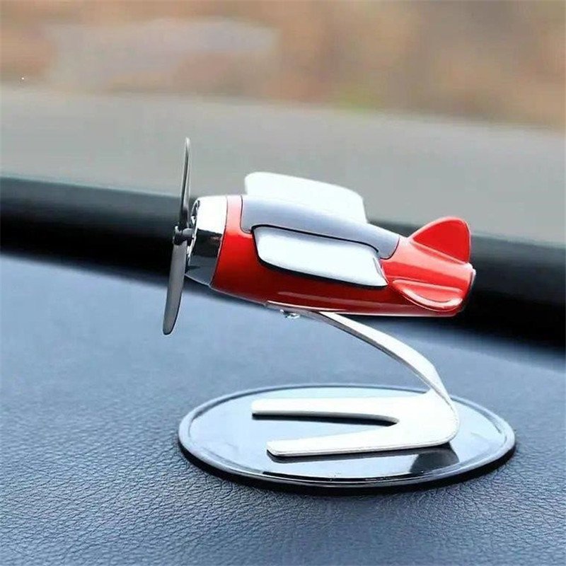 Car Air Freshener Smell In The Styling Solar Airplane Model Center Console Decoration Auto Fragrance Air Fresheners