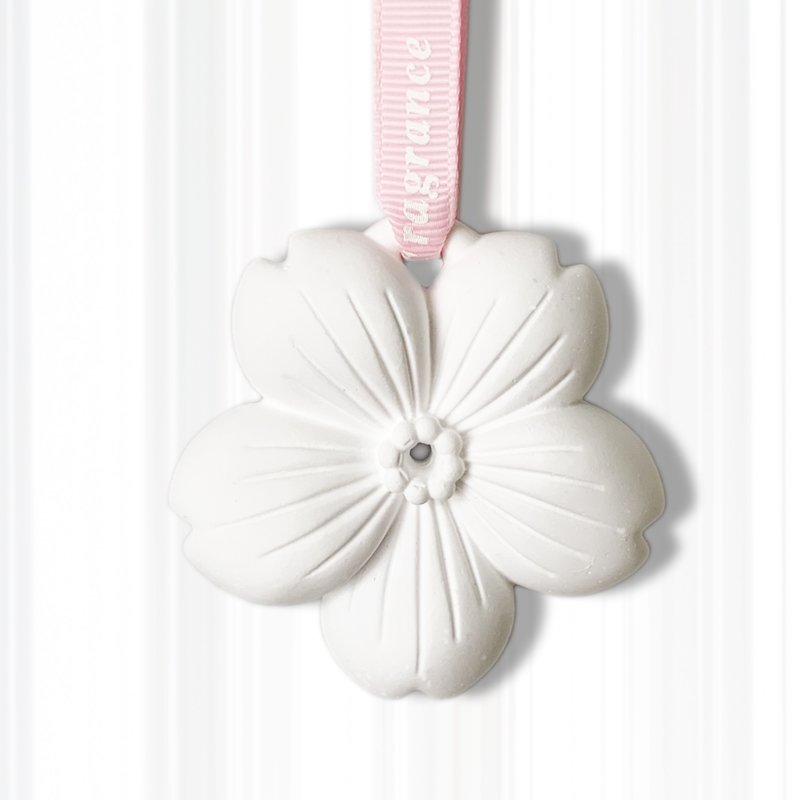 Car Hanging Scented Home Wardrobe Air Freshener Ceramic Aroma Stone Plaster Flower Porcelain Fragrance Essential Oil Diffuser