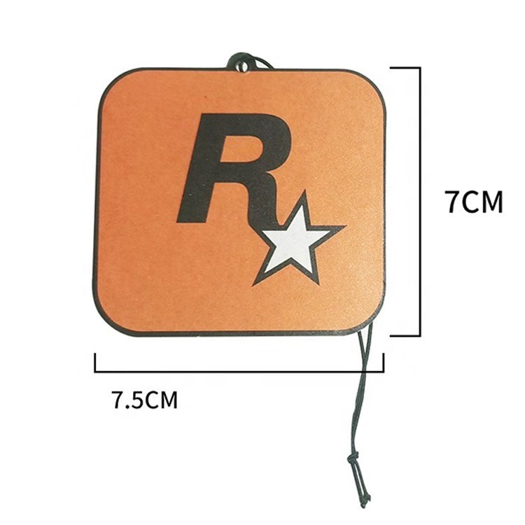 Car Interior Gadgets R Star Rear View Natural Hanging Paper Card Car Perfume Hanging Car Air Freshener