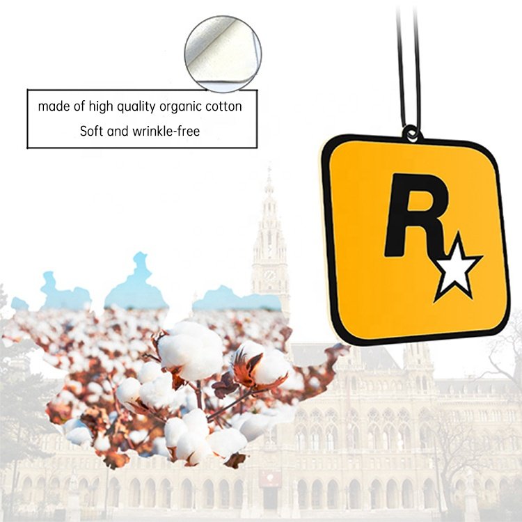 Car Interior Gadgets R Star Rear View Natural Hanging Paper Card Car Perfume Hanging Car Air Freshener