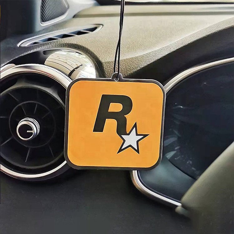 Car Interior Gadgets R Star Rear View Natural Hanging Paper Card Car Perfume Hanging Car Air Freshener