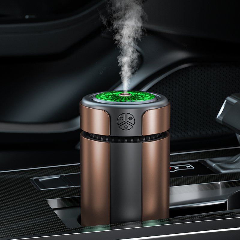 NEWIND Air Freshener Diffuser Portable Aluminum Alloy Brand Luxury Car Gold Charging Customizable Innovative 5W Volcano Hybrid
