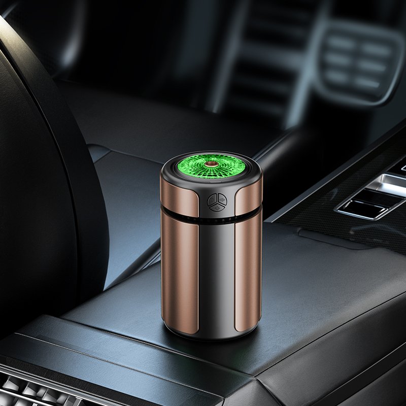 NEWIND Air Freshener Diffuser Portable Aluminum Alloy Brand Luxury Car Gold Charging Customizable Innovative 5W Volcano Hybrid