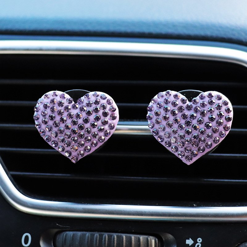 Car Air Fresheners Vents Clips Vehicle Air Conditioning Outlet Clip Rhinestone Cute Car Interior Decoration