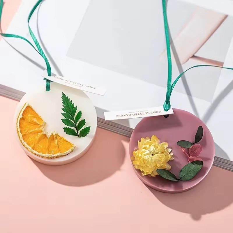 Cheap Scented Tablets Room Car Dried Flower Aromatherapy Decorative Auto Odor Removal Hanging Car Scents