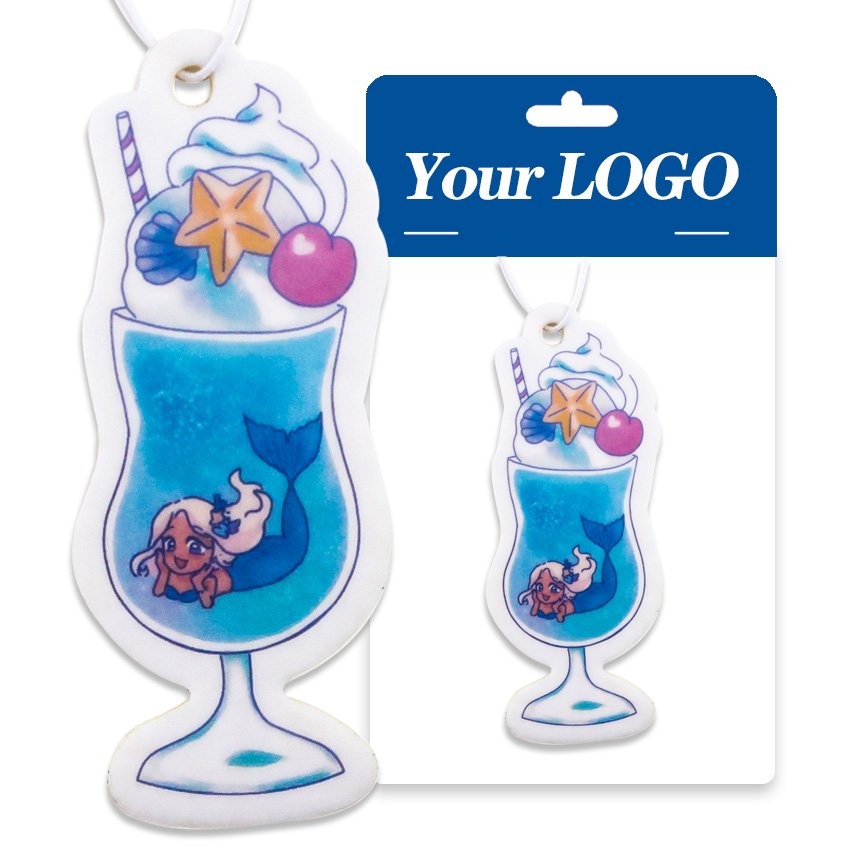 wholesale custom car air fragrance paper hanger car air freshener for different shapes and scents