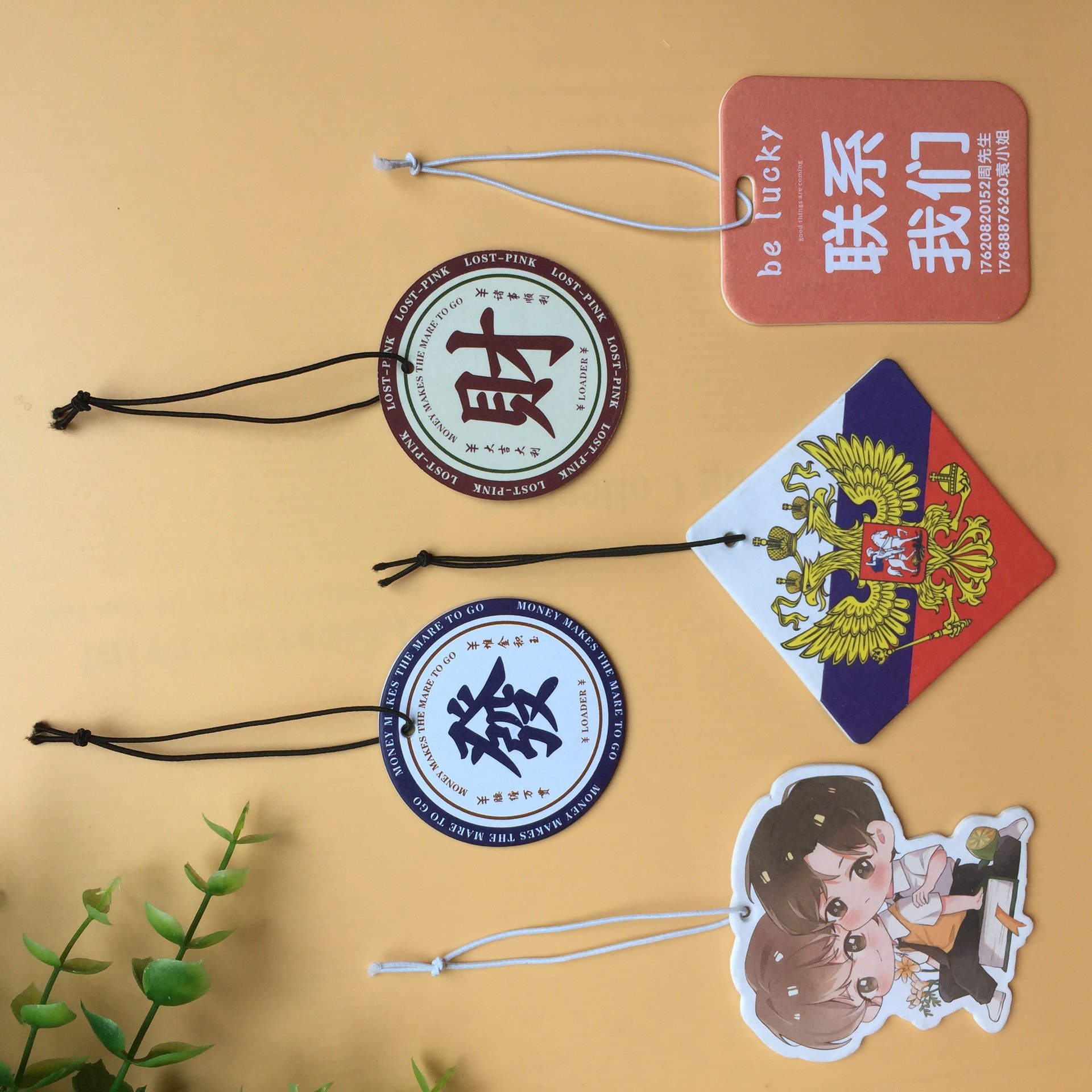 Customized Logo Luxury Air Freshener Customized Paper Car Air Freshener Cotton Paper Material For Car