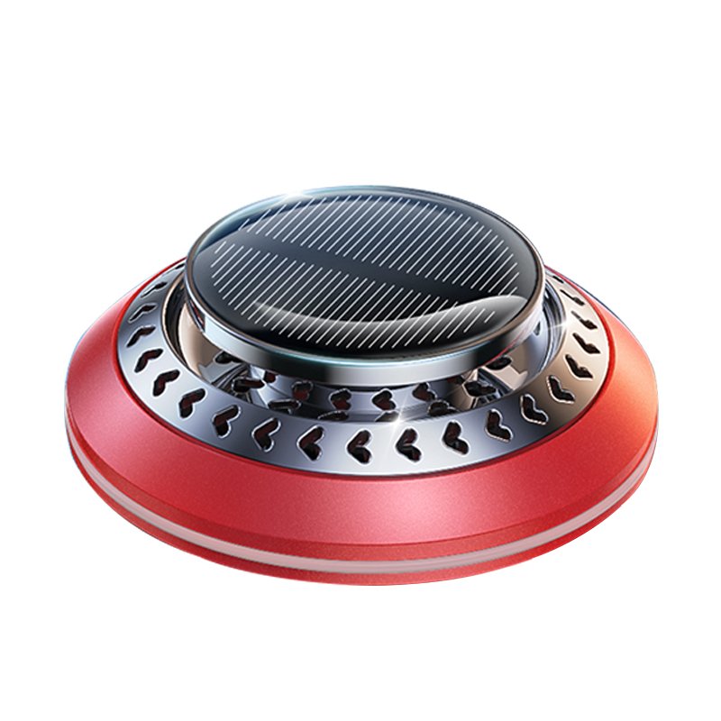 New Mini Solar Energy Car Diffuser Essential Oil Aromatherapy Machine with Portable Design Black Car Air Freshener