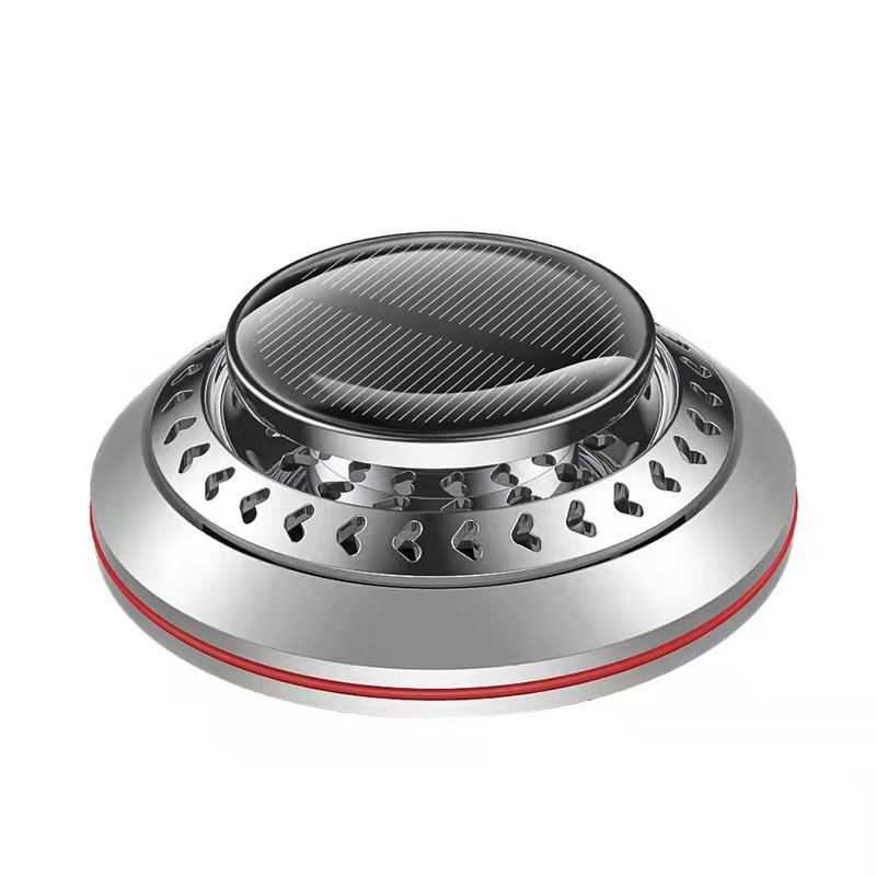 New Mini Solar Energy Car Diffuser Essential Oil Aromatherapy Machine with Portable Design Black Car Air Freshener