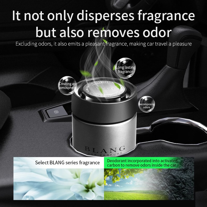 Carmate custom high-grade senior glass bottle solid perfume odor removal rituals car Air freshener Car perfume