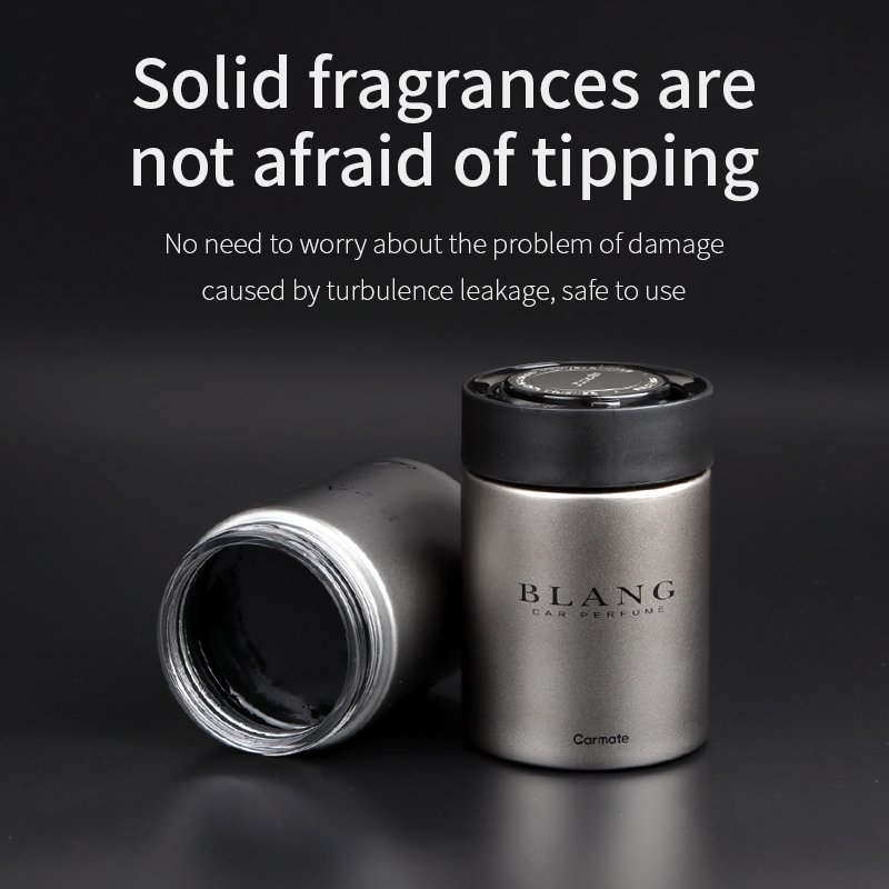 Carmate custom high-grade senior glass bottle solid perfume odor removal rituals car Air freshener Car perfume