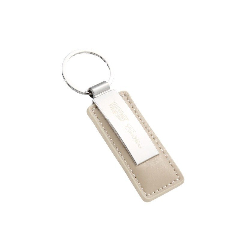 Custom Logo Metal car key chain pendant Leather key chain to order business gifts Leather key chain