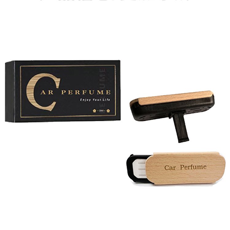 Best Selling Oem Car Fragrance Perfume Diffuser Vent Exhaust Clip Fragrance Diffusing Wooden Car Scent Air Freshener