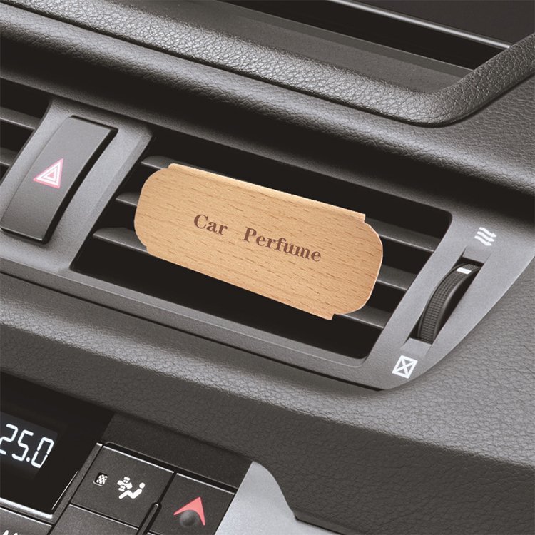 Best Selling Oem Car Fragrance Perfume Diffuser Vent Exhaust Clip Fragrance Diffusing Wooden Car Scent Air Freshener