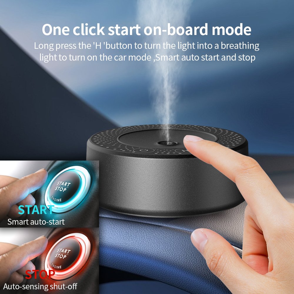 Smart Waterless Electric Auto Essential Oil Portable USB Mini Car Aroma Diffuser For Cars Humidifier Car Aroma Diffuser
