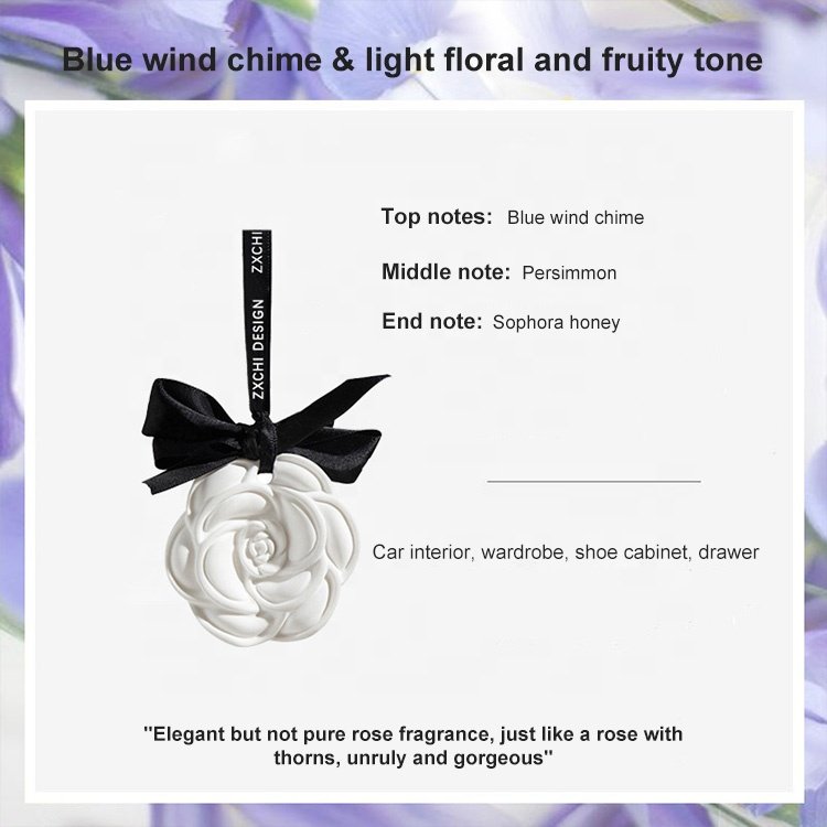 Women's Sachet Wardrobe and Car Air Freshener Hanging Closets Sachet Packet with Aromatherapy Plaster Perfume for Home Car Decor