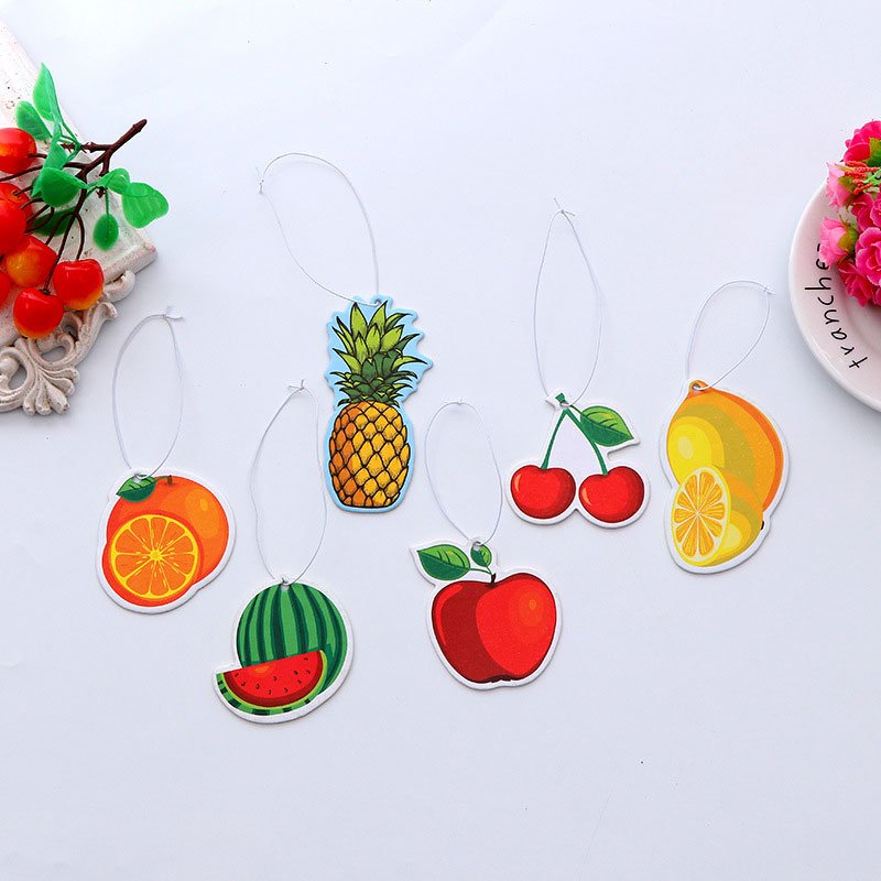 Custom sublimation logo blank deodorant new cards perfume fragrance paper hanging car air freshener