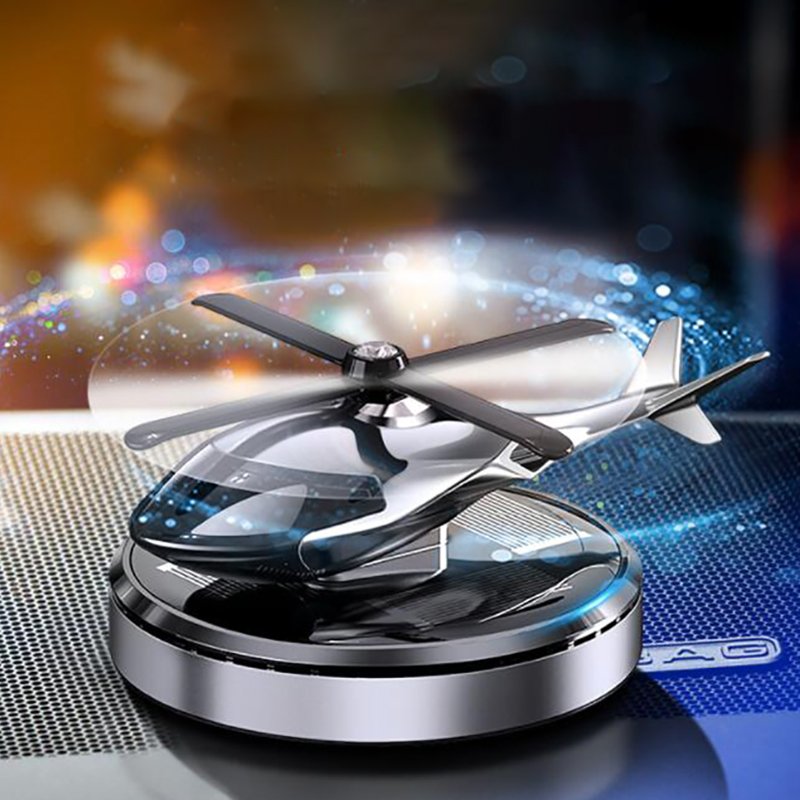 Wholesale Factory Luxury Propeller Helicopter Design Car Perfume Car Solar Perfume Diffuser Solar Rotating Car Freshener