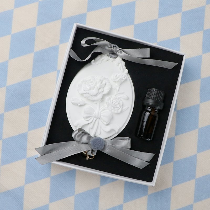 Factory Wholesale Car Wardrobe Air Freshener Decoration Scented Ceramic Flower Fragrance Aroma Porcelain Essential Oil Diffuser