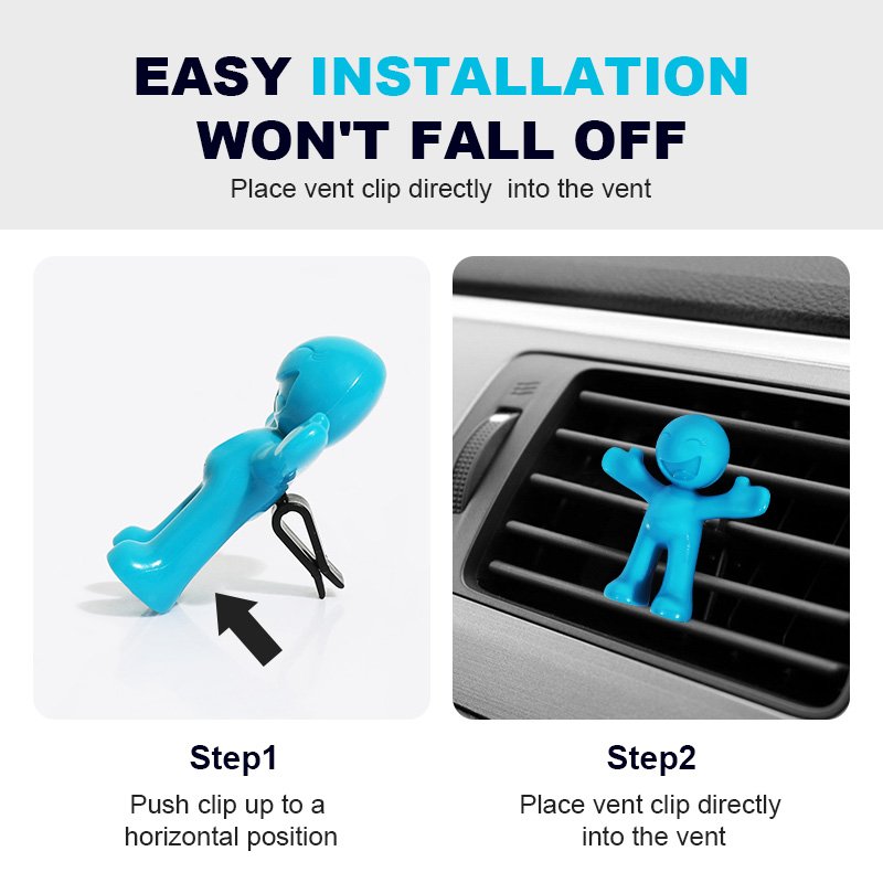 Masthome Factory Price Little Person Design Aroma Car Smell Air Freshener Scent Diffuser TPR Air Freshener Car Refresher