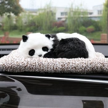 50pcs Realistic Lifelike Simulation Charcoal Animals Odor Removal Panda Modern Interactive Stuffed Toy for Car and Air Purifier