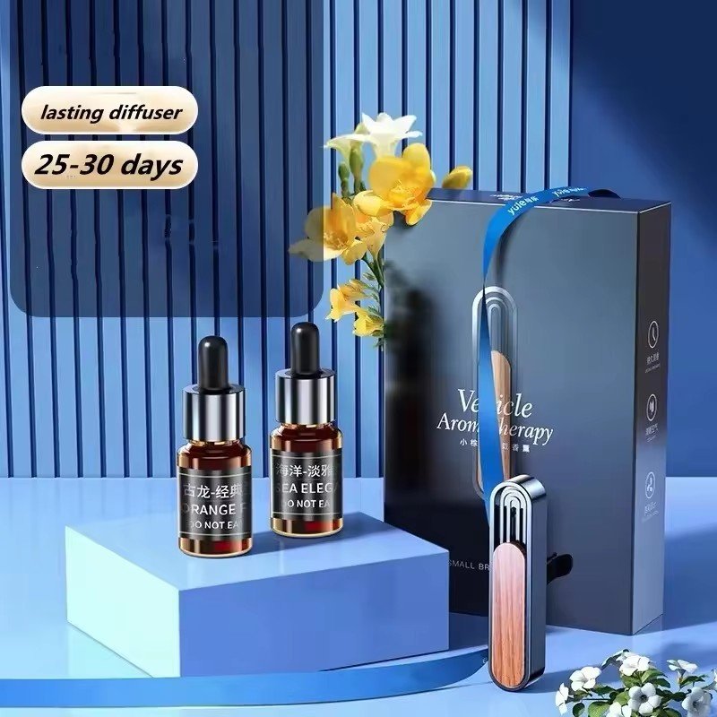 Eco friendly fragrance diffuser perfume vent solid wood aromatherapy clip accessories scents for car