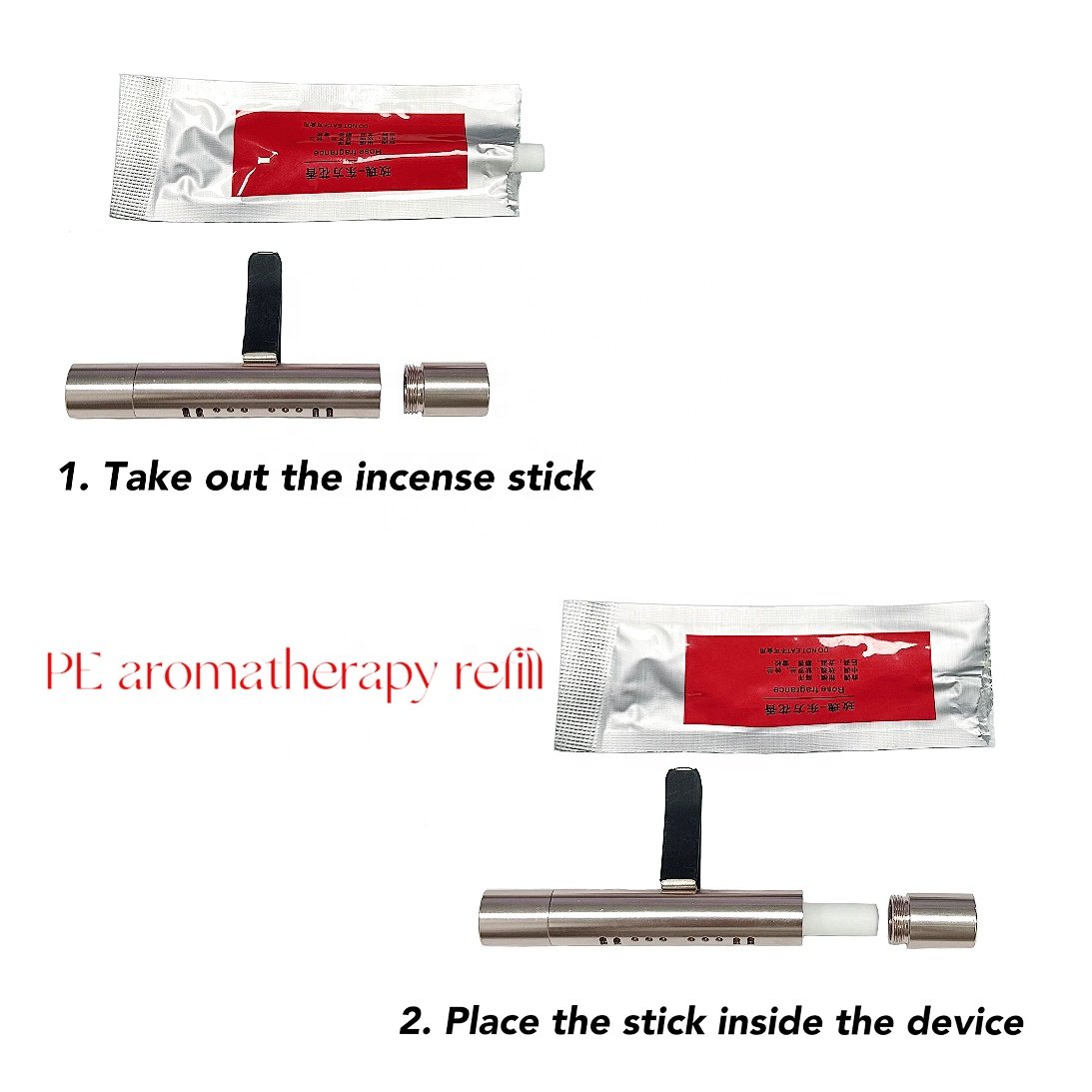 PE Aromatherapy Stick Perfume Diffuser Refill Metal Car Vent Air Freshener Sticks Car Air Freshener Reed Diffuser