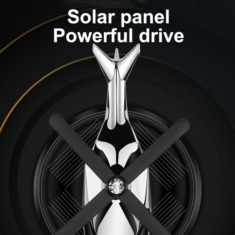 Luxury Design Car Perfume Diffuser Solar Rotating Air Freshener For Car Cologne Scents