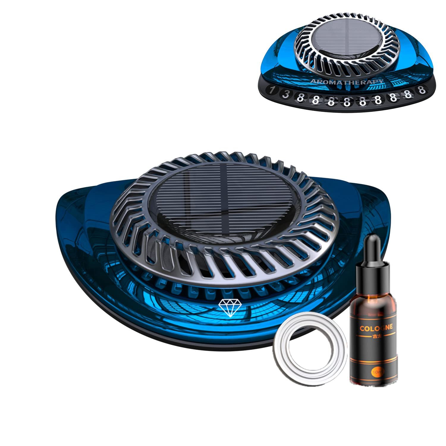 Solar aromatherapy machine intelligent high-end durable light fragrance deodorant car accessories