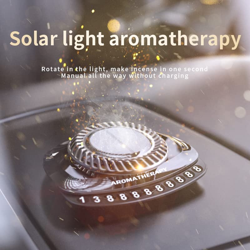Solar aromatherapy machine intelligent high-end durable light fragrance deodorant car accessories
