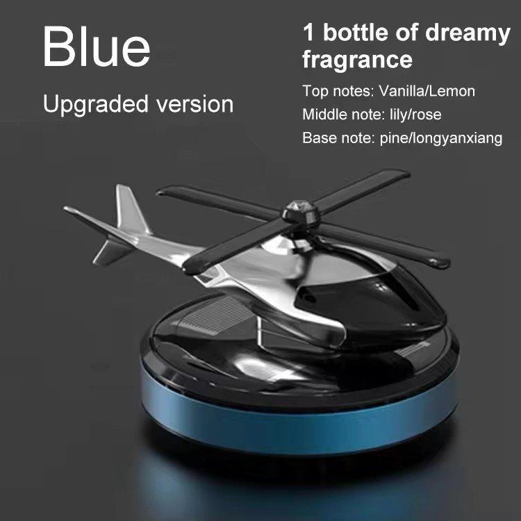 Rotation helicopter solar powered car air freshener deodorant dashboard perfume diffuser interior auto scents