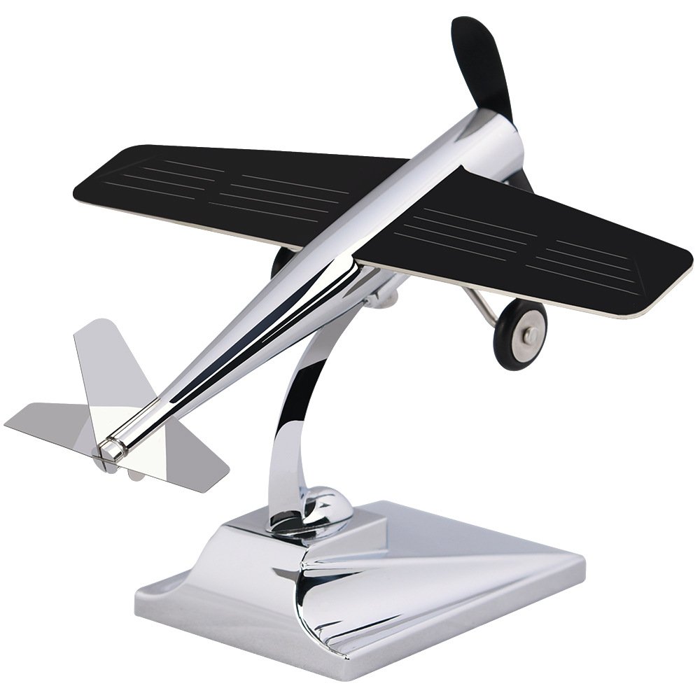 Customizable Logo Air Force Gift Solar Rotating Aircraft Model Car Freshener Aromatreatment Car Decoration Engraved Ornaments