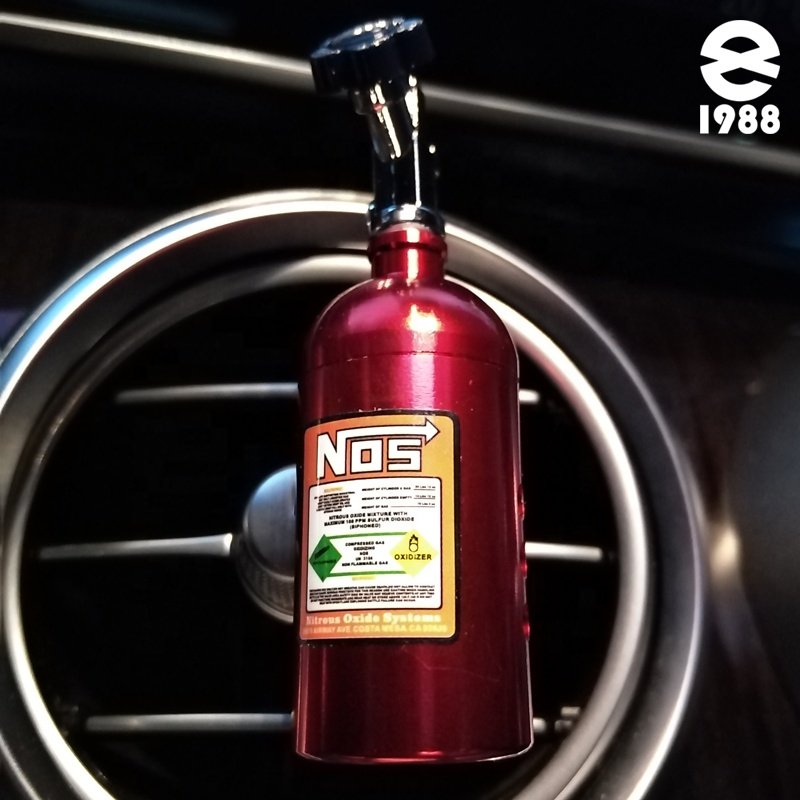 Custom Nos Bottle Car Vent Air Freshener Exhaust Clip Luxury Eco-friendly Gel Aluminum Alloy Fresh Air Car Perfume 1 100% Check