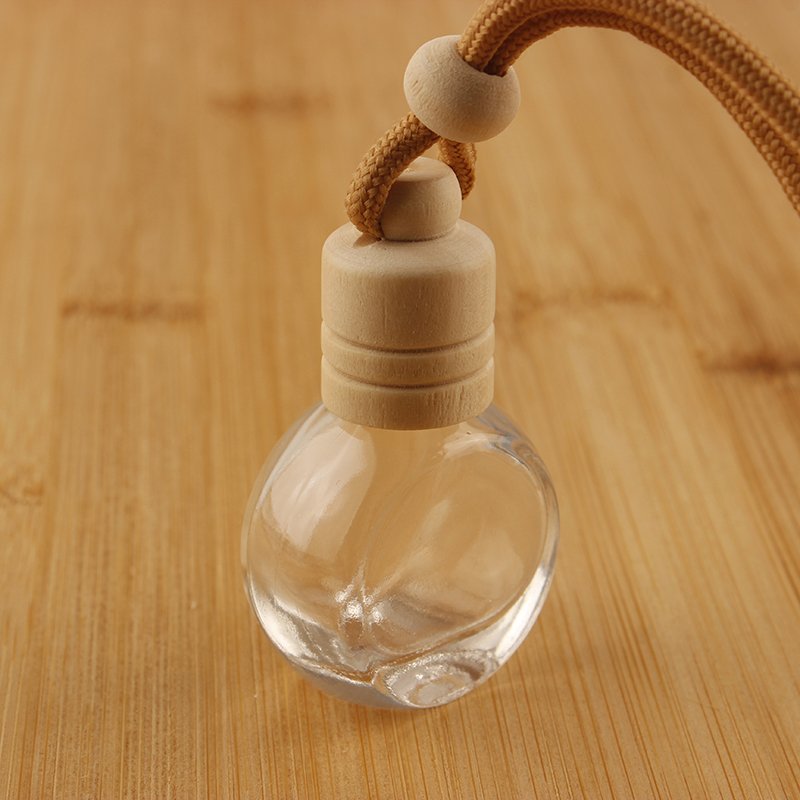 High-End Two-Line Car Perfume Bottle Pendant Transparent Empty Car Pendant with Liquid Wholesale Manufacturer