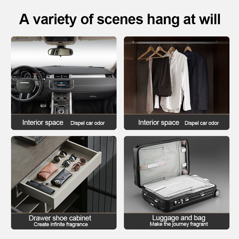 Car Fragrance Pendant Long-lasting Car perfume Pendant with camellia shape strong aroma car perfume