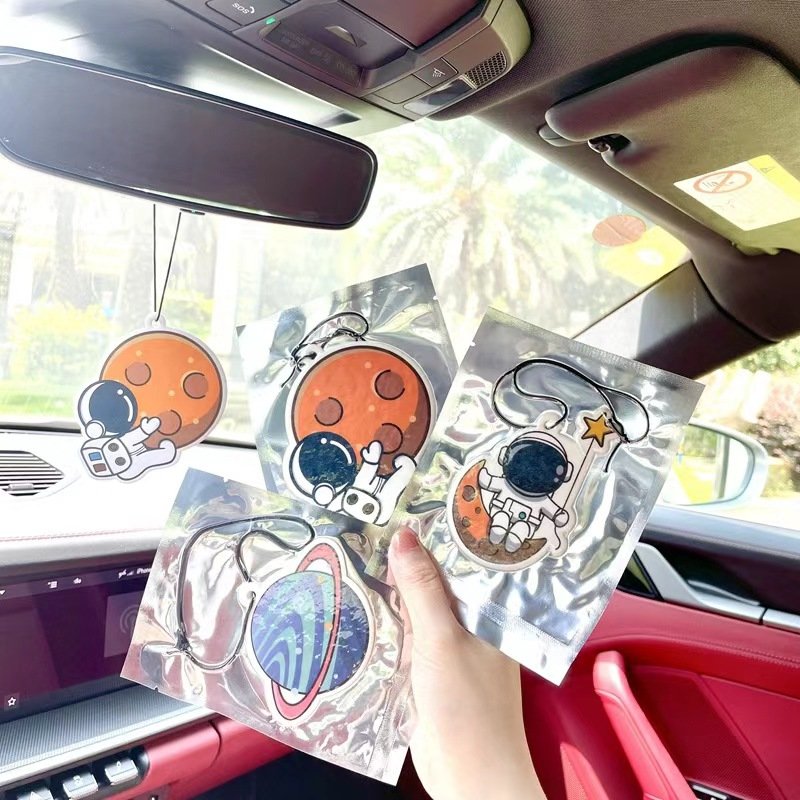 Custom Hanging Air Freshener Fashion Creative Promotional Various Of Shaped Fragrance Paper Car Air Fresheners