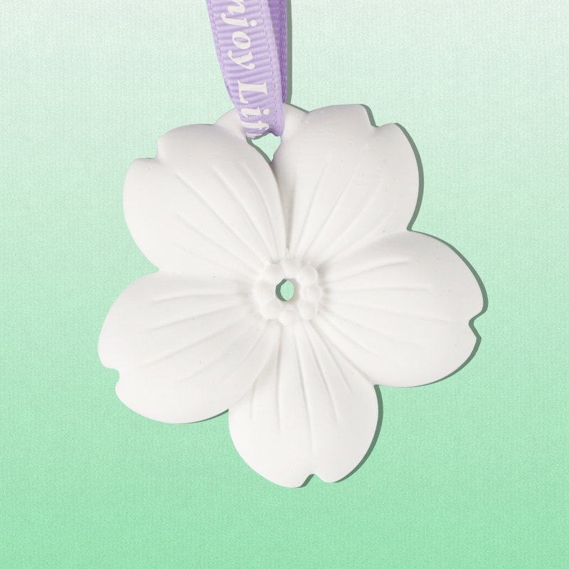 Stocked Wedding Gift Hanging Car Wardrobe Air Freshener Scented Ceramic Aroma Porcelain Flower Essential Oil Fragrance Diffuser