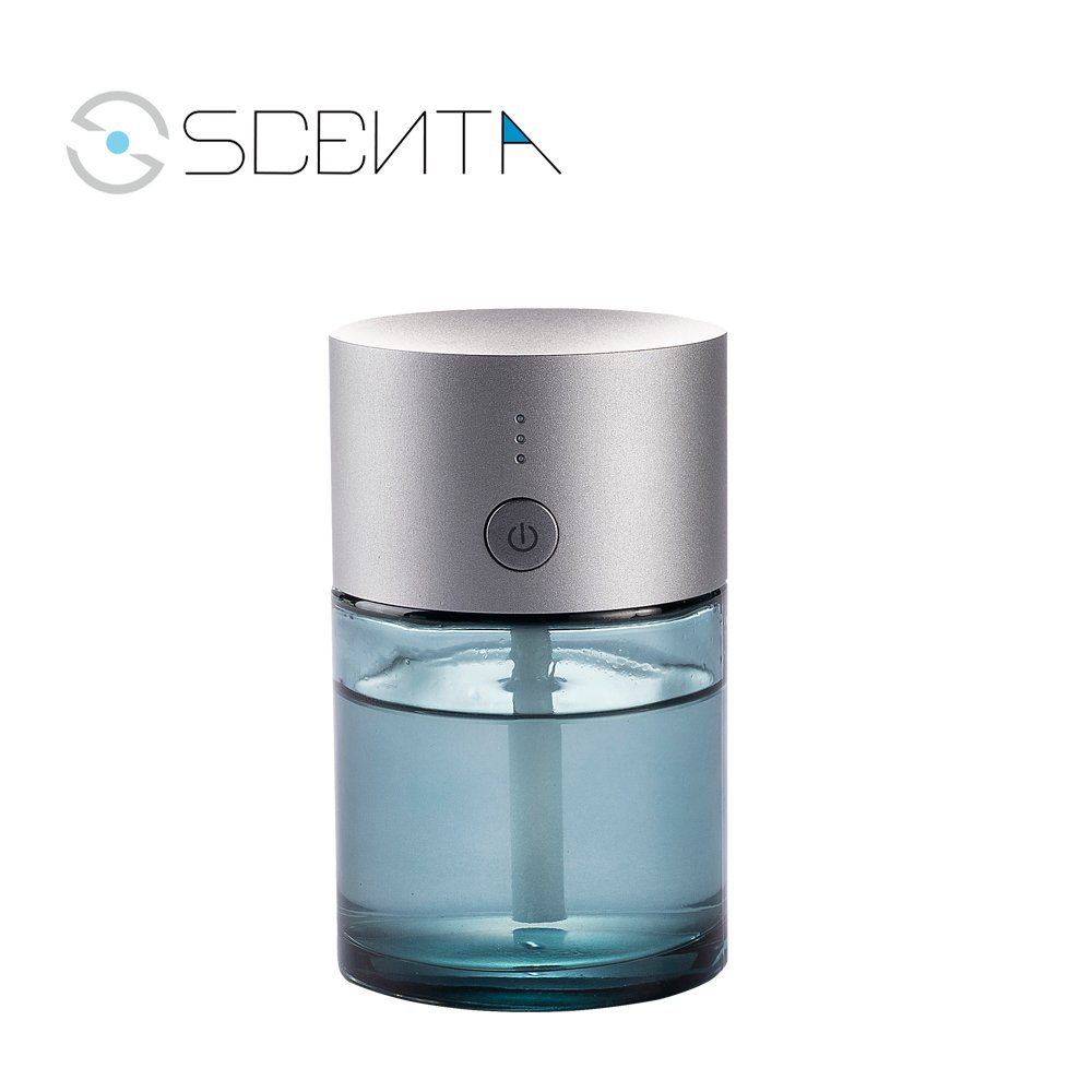 SCENTA New Arrival Rohs Mini Portable Air Freshener Wholesale Waterless Electric Ultrasonic Fragrance Oil Car Aroma Diffuser