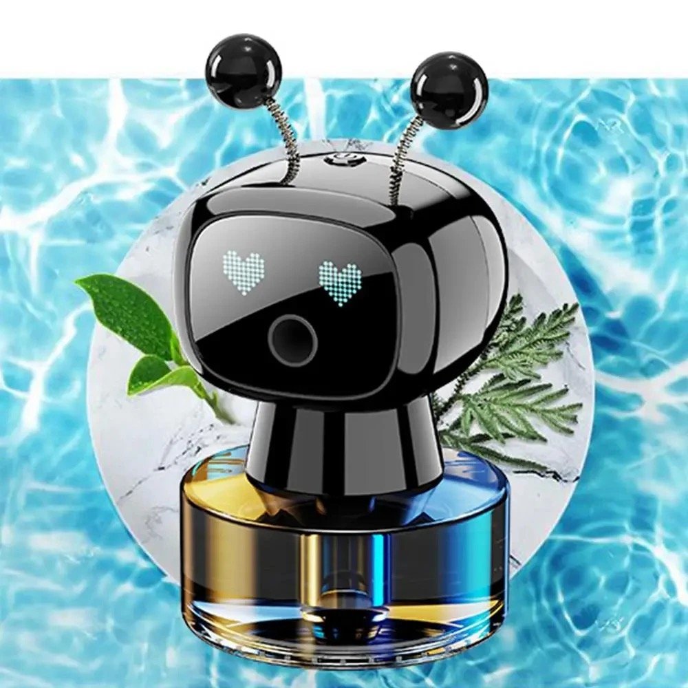Creative intelligent robot aromatherapy automatic spray long-lasting fragrance machine car aromatherapy