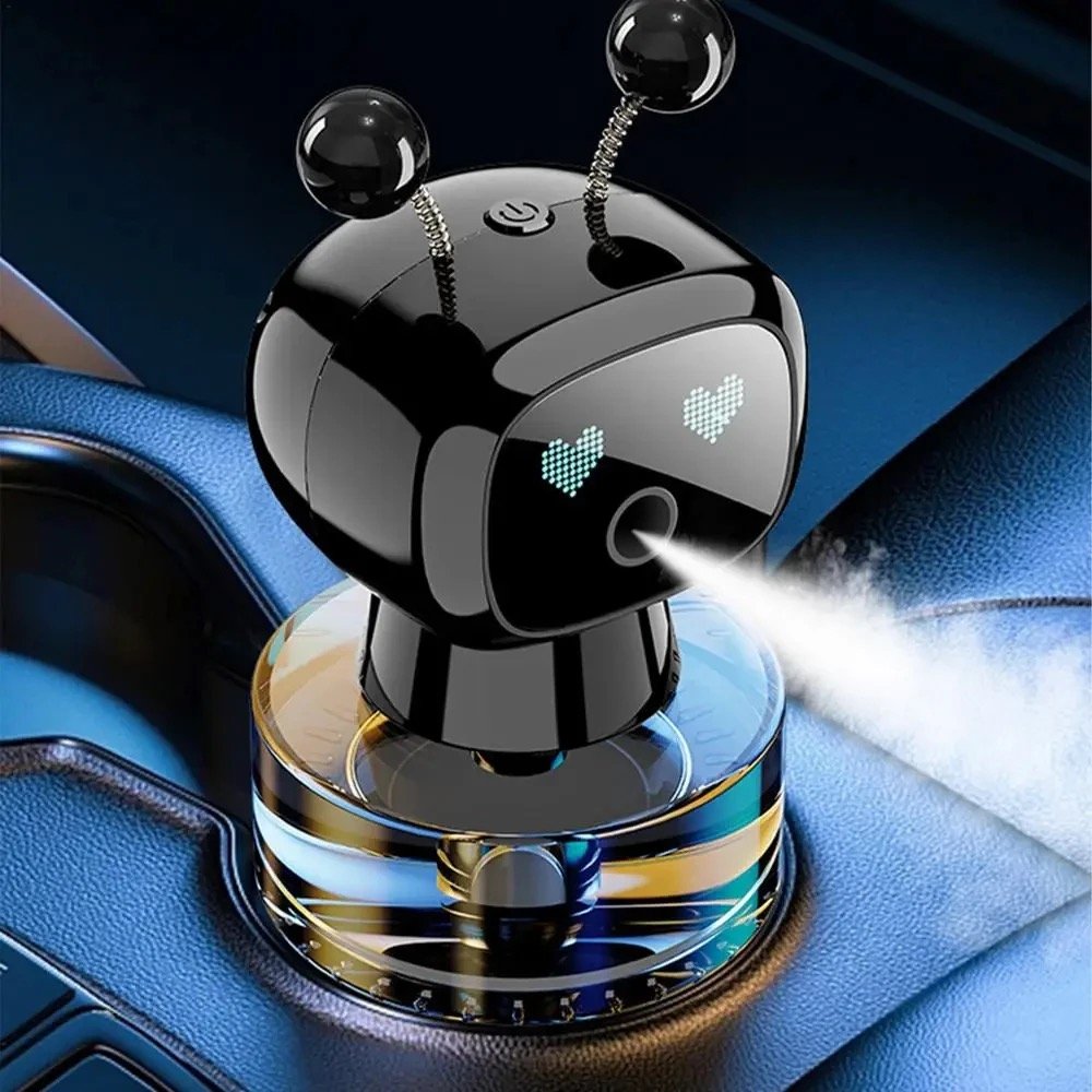 Creative intelligent robot aromatherapy automatic spray long-lasting fragrance machine car aromatherapy