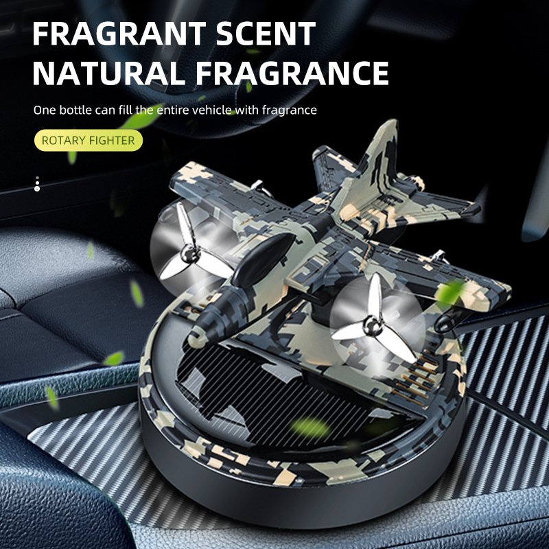 Center Console car solar fighter propeller flavorin Dashboard car Air Freshener With Vanilla Perfumes