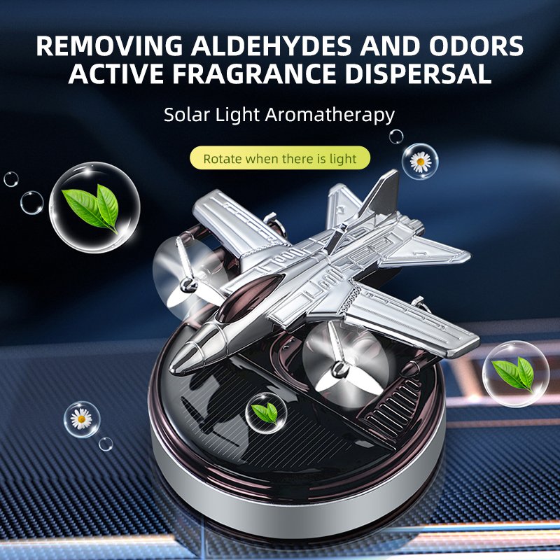 Center Console car solar fighter propeller flavorin Dashboard car Air Freshener With Vanilla Perfumes