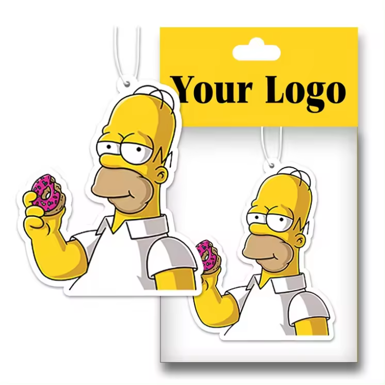 New Design custom various styles odor removal fragrance hanging car air freshener For Car Home Hotel