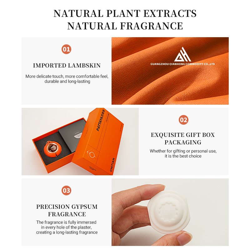 Custom Logo Luxury Car Air Freshener Sheepskin Metal Air Purifier Stick Pattern Gel Type Air Conditioning Outlet Car Perfume