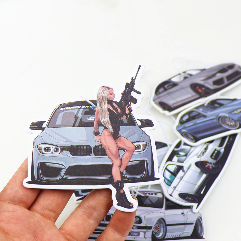 Strong Scent Customized Logo Paper Car Air Fragrance Air Freshener Luxury Car Air Freshener Custom Logo And Design