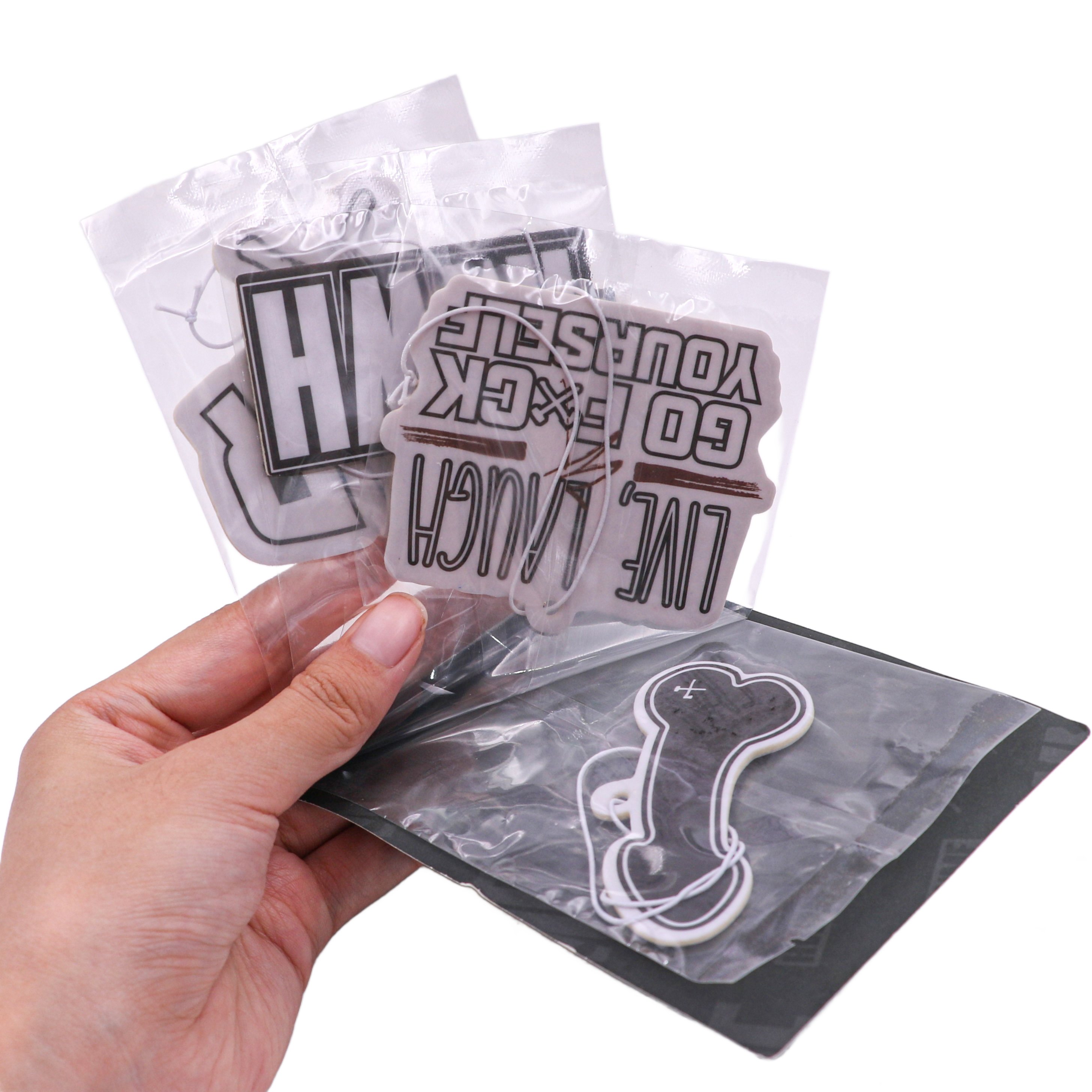 pack of four Customized Fashion Design Aroma Hanging Air Freshner/Custom Paper Car Air Freshener