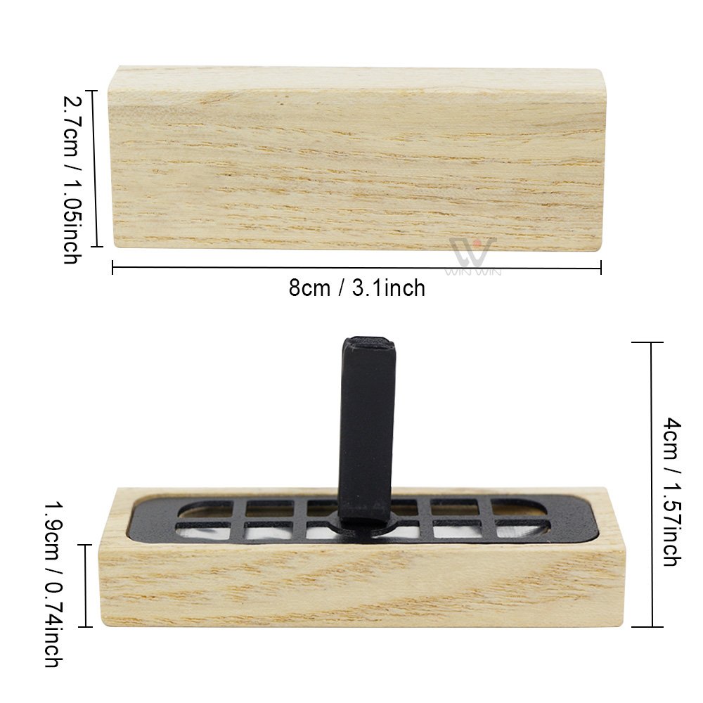 Custom Car Air Freshener Wood Block Car Air Freshener Wooden Car Scent Essential Oil Diffuser